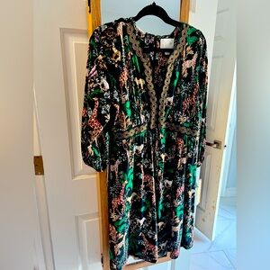 Lilly Pulitzer Elegant Green and Black Women's Dress Size 14
